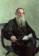 Ilya Repin Portrait of Lev Nikolayevich Tolstoi oil on canvas